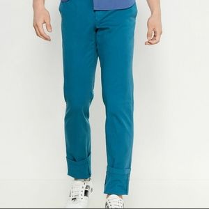 Versace Collection Solid Twill Mid-Rise Chino Pants